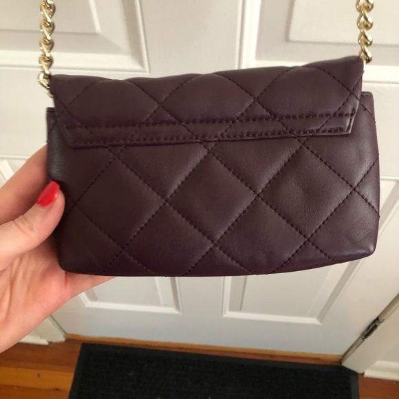 Maroon Kate spade quilted crossbody / waist bag - Picture 4 of 8